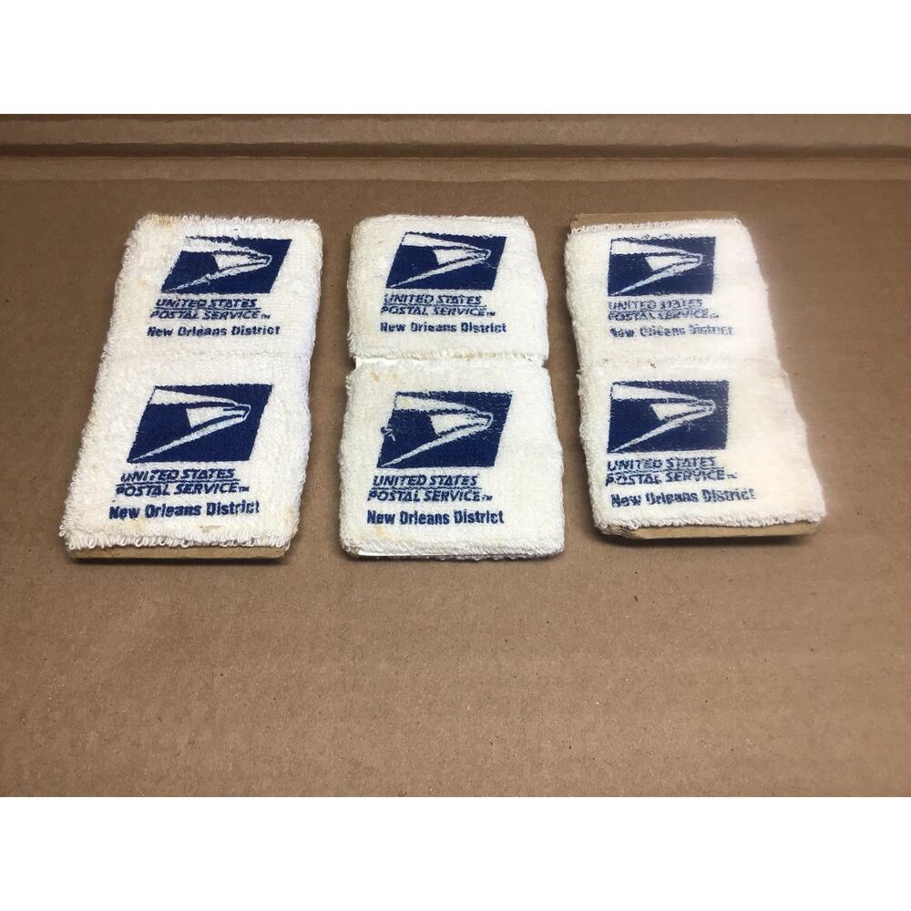 Lot of 6 Vintage USPS United States Postal Service Sweatbands Unused